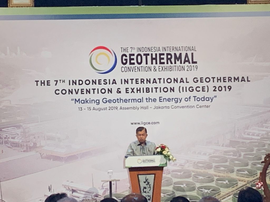 Indonesian Vice President points to slow growth of geothermal in Indonesia