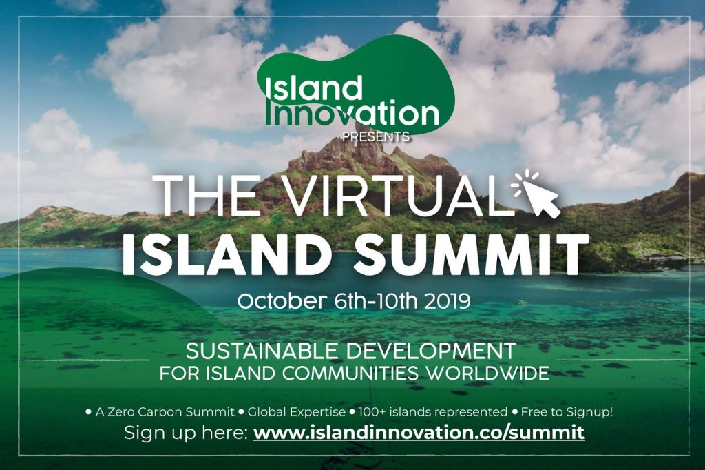 (online & free) Virtual Island Summit – Sustainable Dev’t for Island States, 6-10 Oct 2019