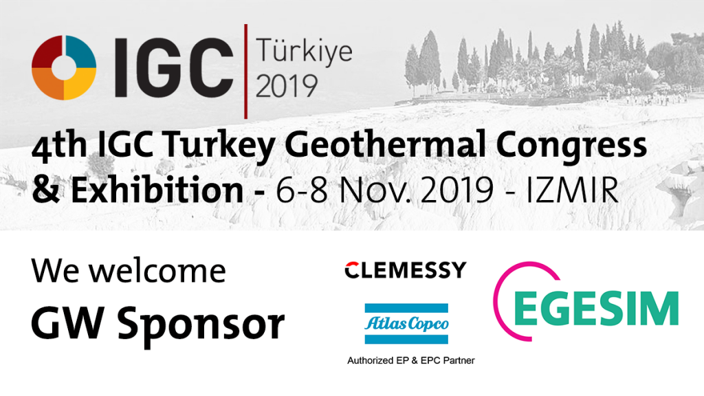 EGESIM, Atlas Copco & Clemessy join IGC Turkey Geothermal Congress, Nov. 2019