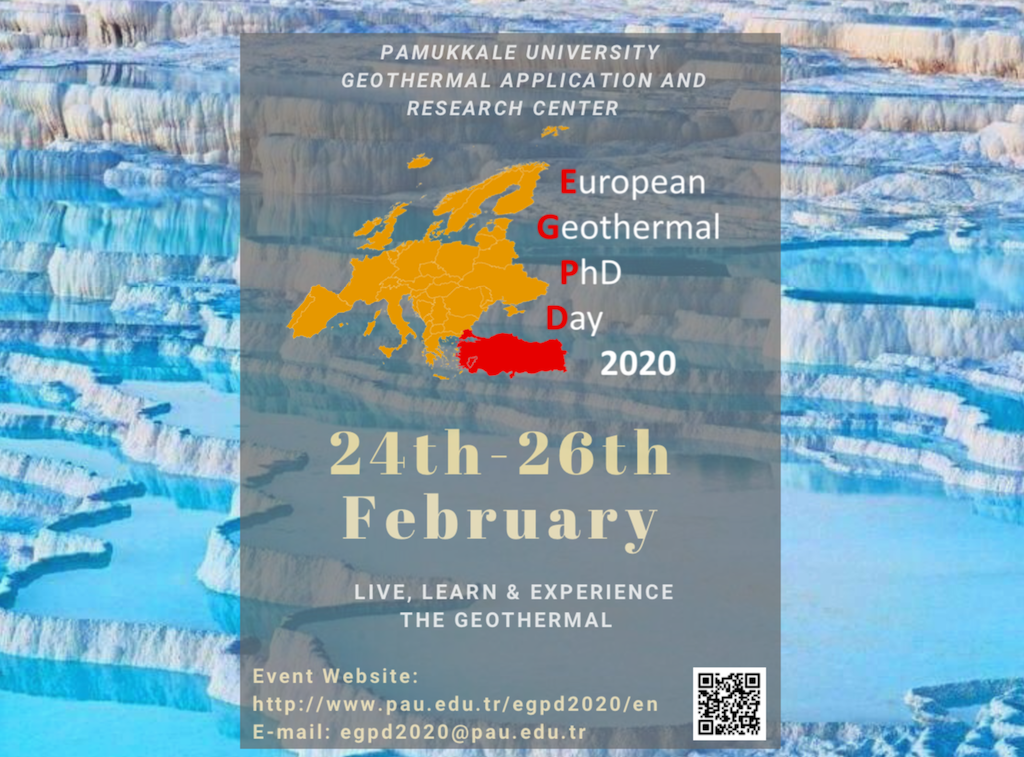 11th European Geothermal PhD Days, Denizli, Turkey – 24-26 February 2020