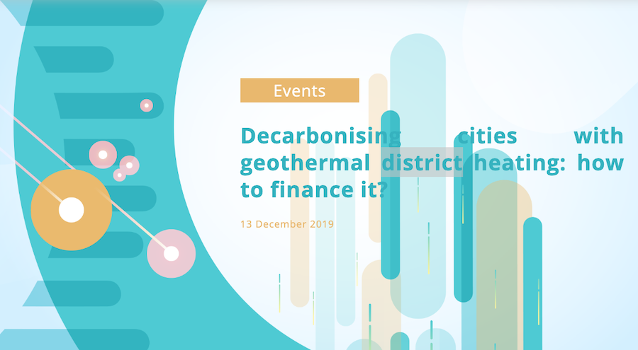 Workshop: Decarbonising cities with geothermal district heating, Brussels 13 Dec. ’19