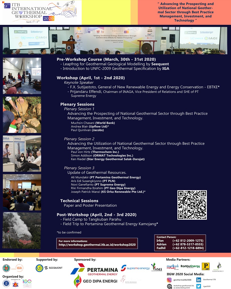 9th ITB International Geothermal Workshop Circular