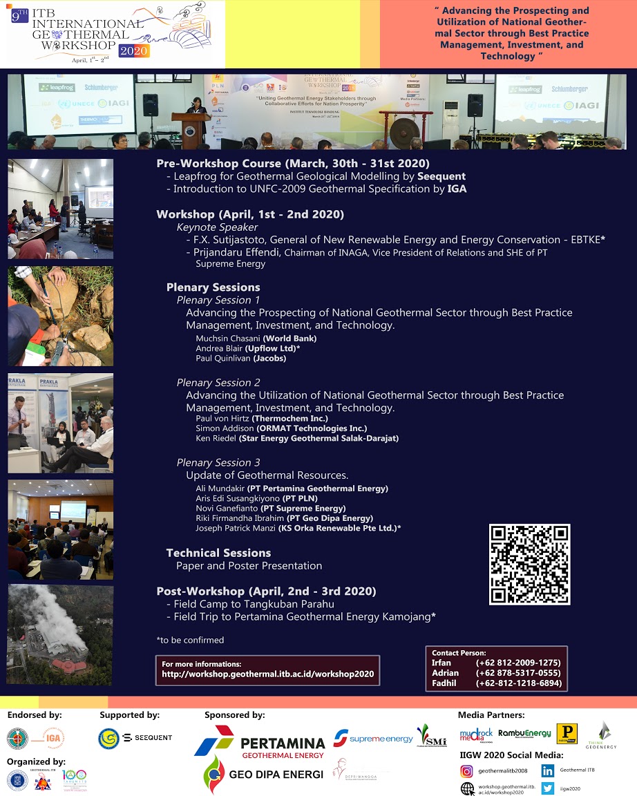 9th ITB International Geothermal Workshop Circular