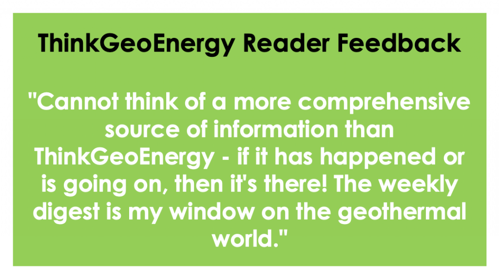 Readership survey highlights ThinkGeoEnergy’s important role for the geothermal community
