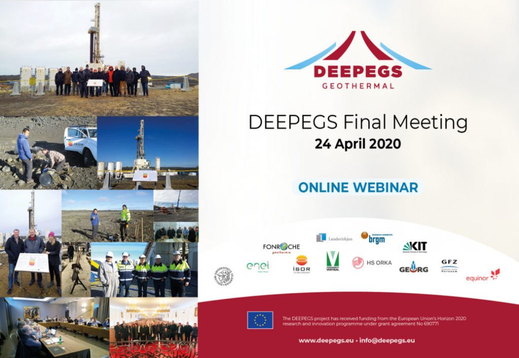 Webinar – DEEPEGS Geothermal – Final Meeting, 24 April 2020