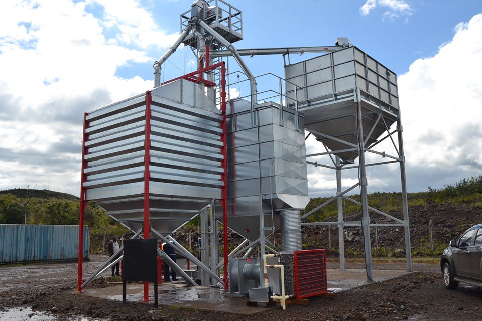 Geothermal used for cereal drying at GDC in Kenya