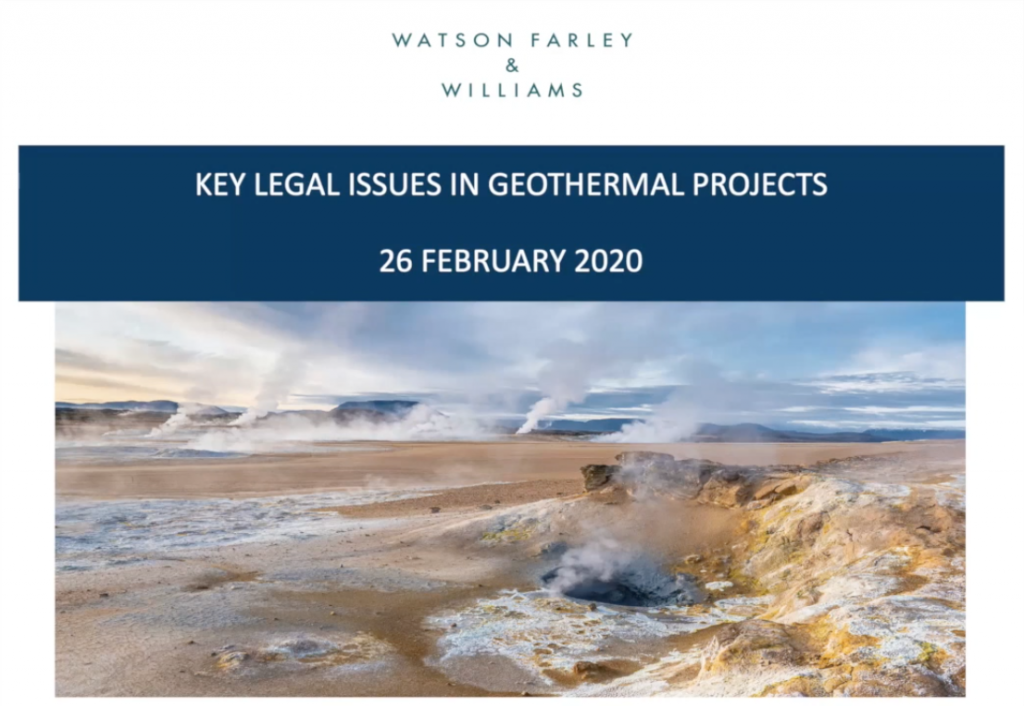 Webinar Recording IGC Invest – Key legal issues in geothermal development in Germany – WFW