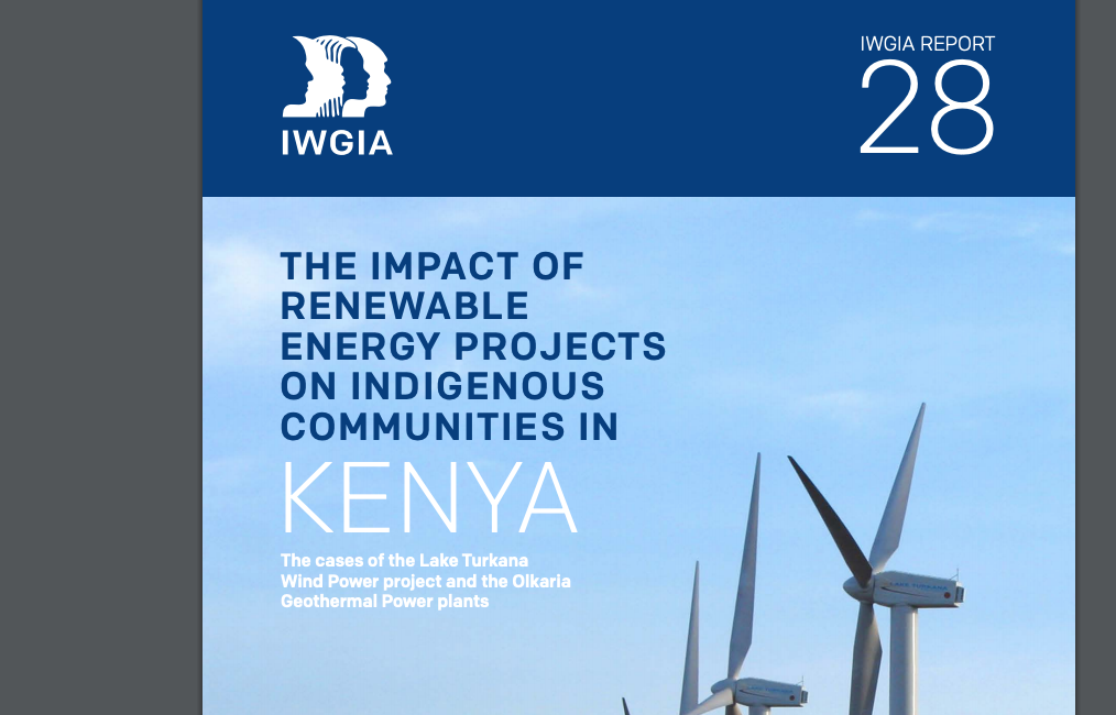 Report looking at impact of Olkaria geothermal project on indigenous communities in Kenya