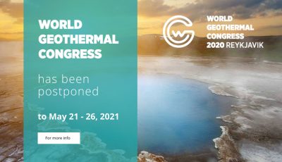 World Geothermal Congress 2020 postponed to 21-26 May 2021