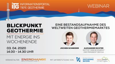 Webinar – What is going on in geothermal globally (in German) – April 3, 2020