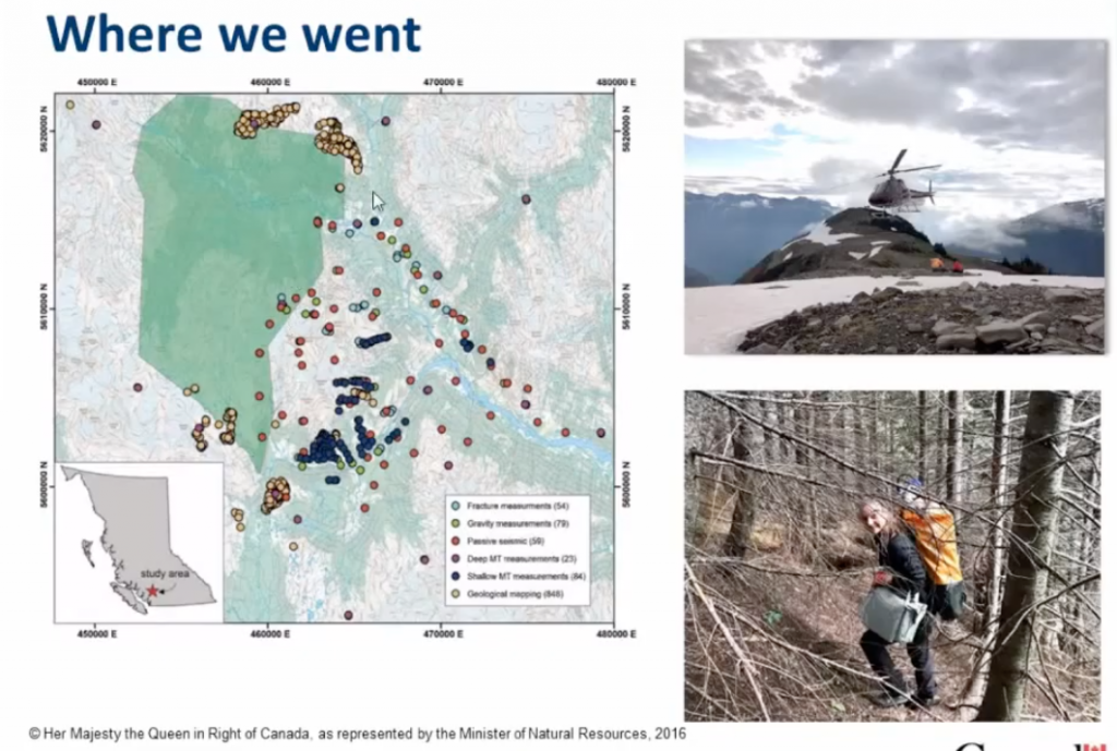 Recording & Presentations – Meeting on geothermal research work at Mt. Meager, BC/ Canada
