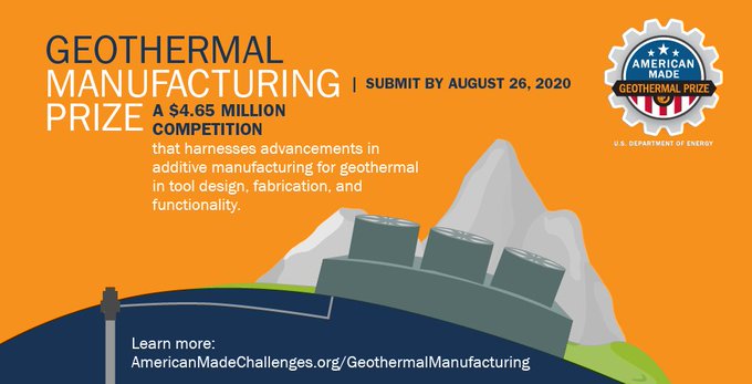 Geothermal Manufacturing Prize Webinar – 27 May 2020