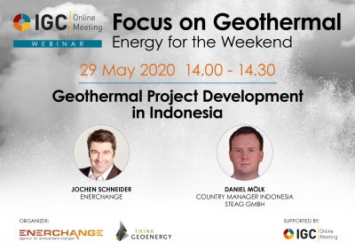 Webinar – Geothermal Project Development in Indonesia, 29 May 2020