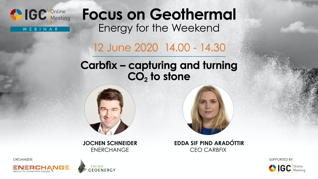 Webinar – Capturing and turning CO2 to stone, the story of Carbfix in Iceland