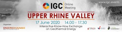 Upper Rhine Valley – IGC Online Meeting – June 17, 2020 – 14:00-17:30 CEST