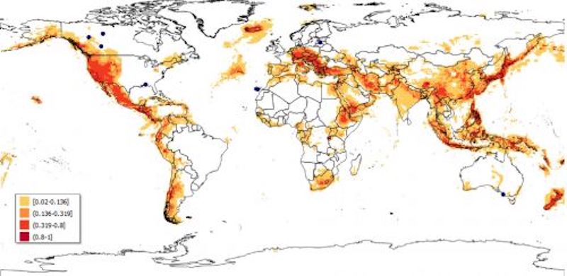 Global map to identify areas suitable for geothermal power plants