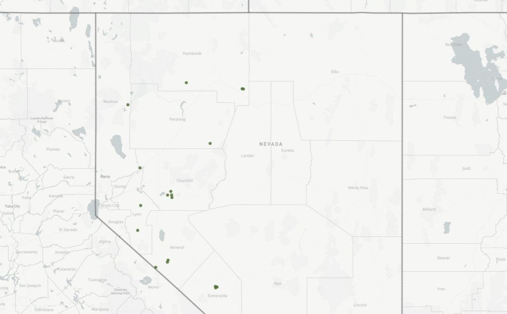 18 parcels BLM Nevada Geothermal Lease Sale, Oct. 20, 2020