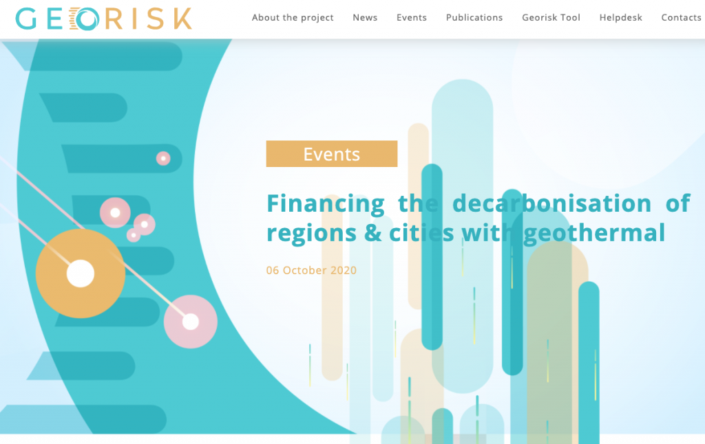 Webinar – Financing decarbonisation with geothermal, 6 Oct. 2020