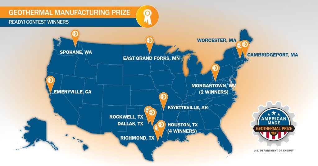 Winners announced for American-Made Geothermal Manufacturing Prize Ready!