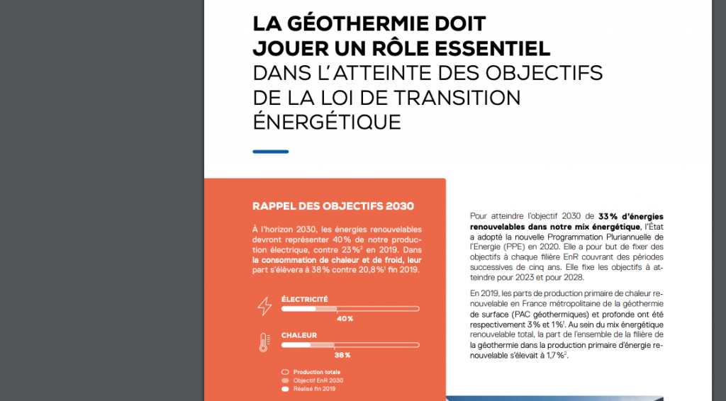 Geothermal energy in France – what is needed for tapping its potential?
