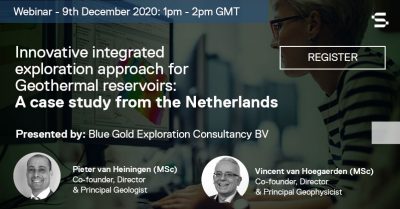 Webinar – Innovative integrated exploration approach for geothermal, Dec. 9, 2020