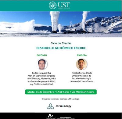 Webinar – Geothermal Development Talk in Chile (in Spanish) – Dec. 15, 2020
