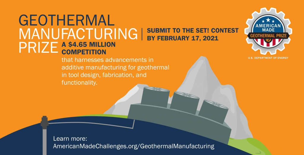 Expert Reviewers Needed in Geothermal Manufacturing Prize