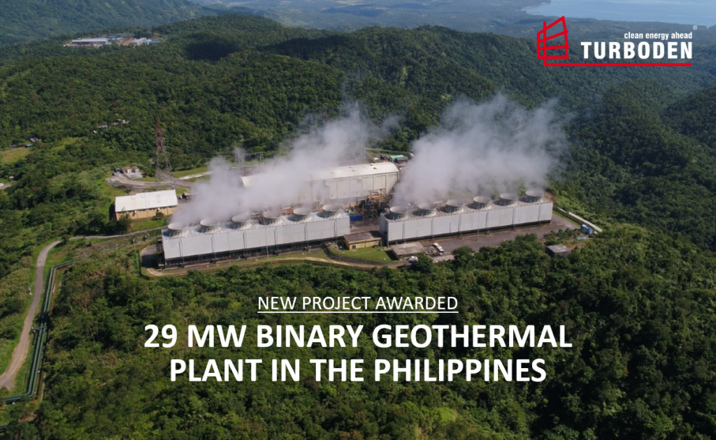 Turboden to supply ORC geothermal plant for EDC’s 29 MW Palayan Bayan expansion