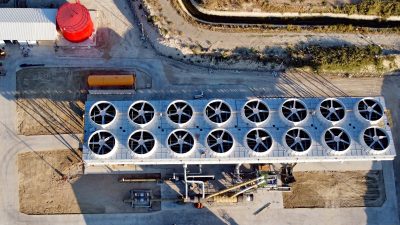 Emirler Geothermal Power Plant in Turkey