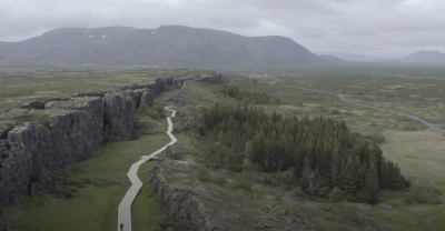 Thingvellir from above