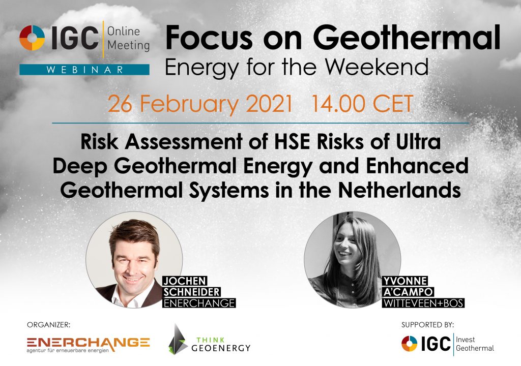 Webinar – HSE Risk Ass. Geothermal & EGS, Netherlands, Feb. 26, 2021