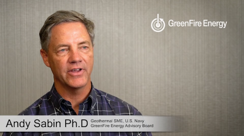 GreenFire Energy appoints Andy Sabin from U.S. Navy to Advisory Board