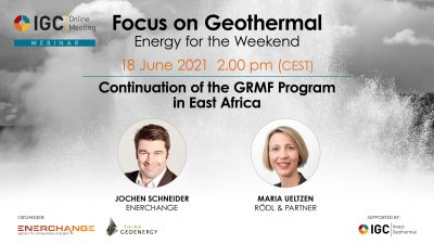 Webinar – Continuation of GRMF Program for East Africa, June 18, 2021