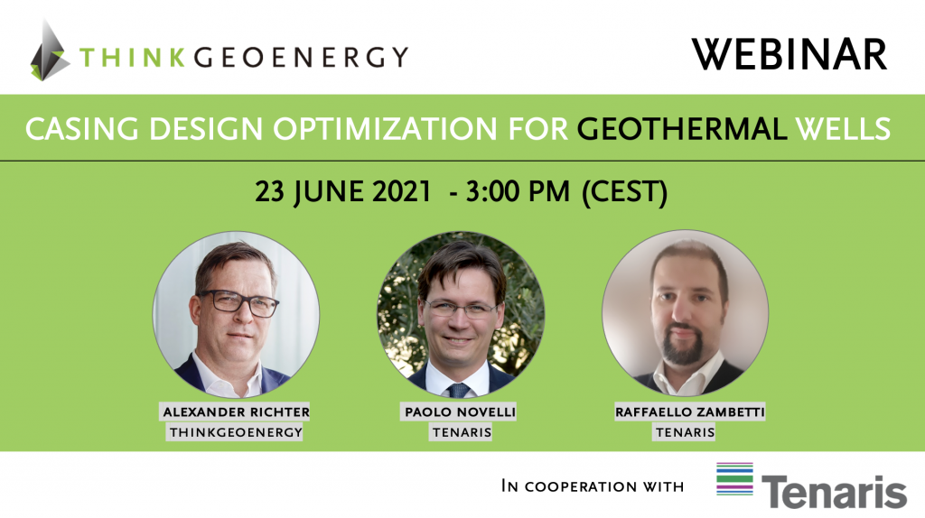 Webinar – Casing Design Optimization for Geothermal Wells, June 23, 2021