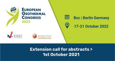 Call for papers EGC 2022 – deadline extended to Oct. 1, 2021