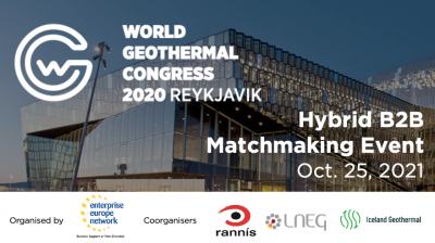 Geothermal B2B Hybrid matchmaking event, Oct. 25, 2021