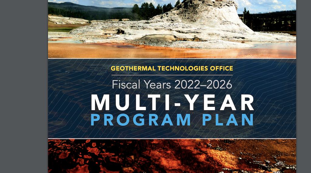U.S. Geothermal Technologies Office releases 5-year program plan