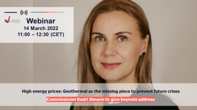 EGEC Webinar – Geothermal as the missing piece to prevent future crises – 14 March, 2022