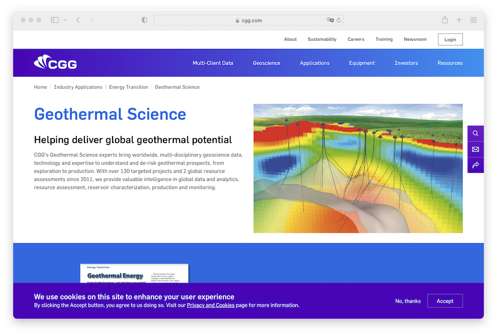Job – Geothermal Technical Business Dev. Lead Global, CGG