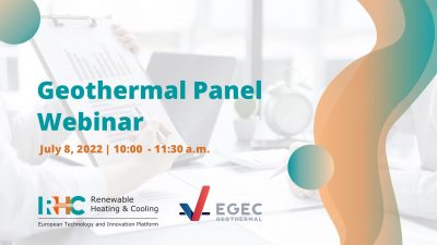 RHC-ETIP Geothermal Panel Webinar and funding opportunities, 28 July 2022