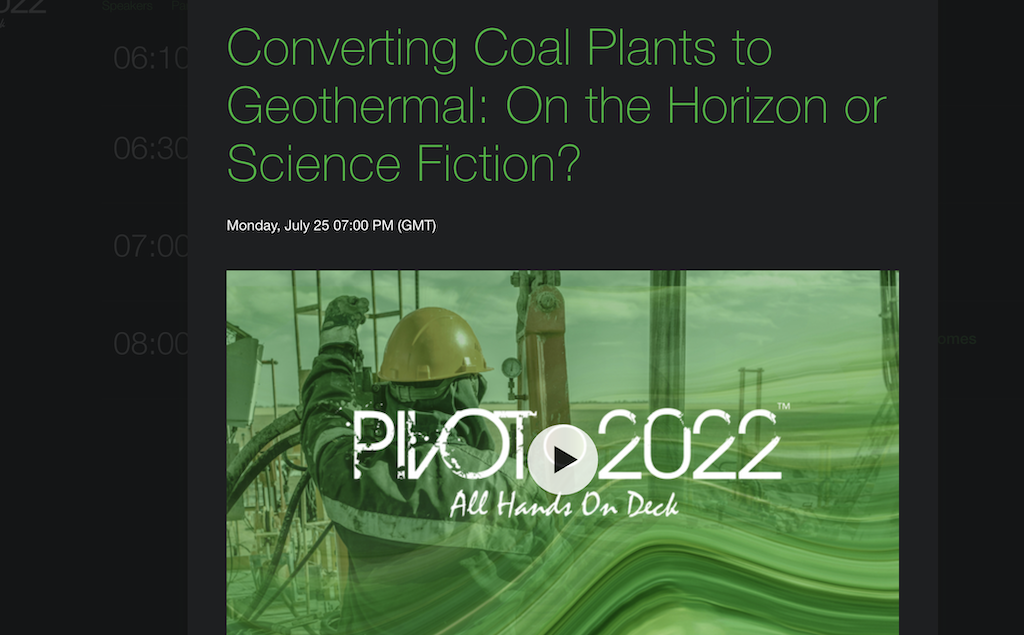 Experts optimistic about converting coal plants to production of clean geothermal energy