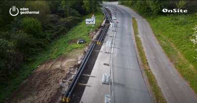 Heat main completed at the Eden Geothermal Project in Cornwall, UK