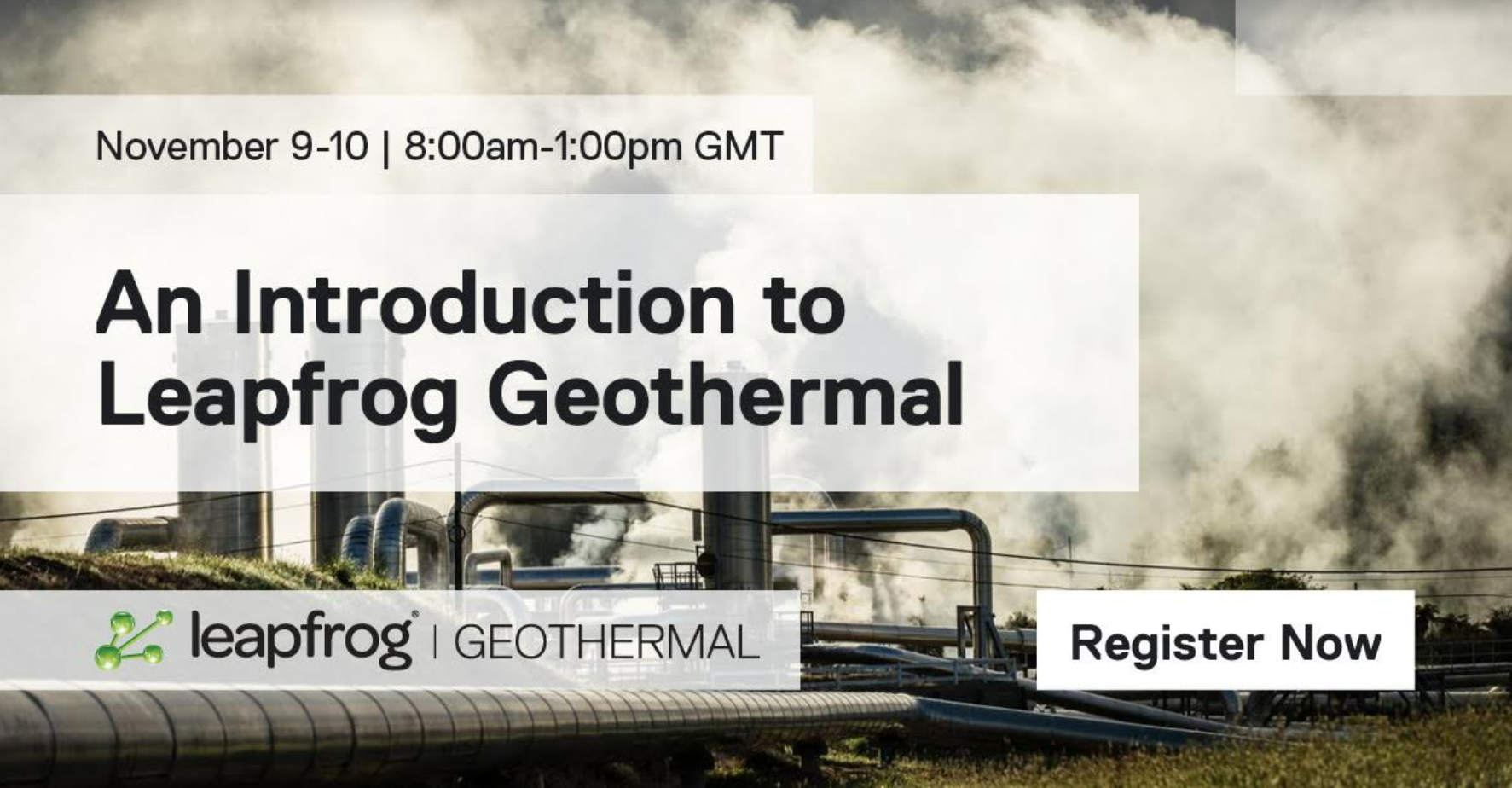 Introduction to Leapfrog Geothermal online course, November 9-10, Free ...