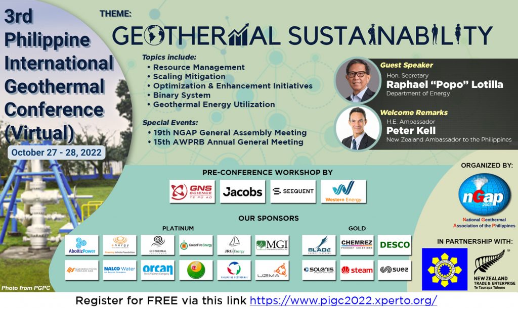 Few days left to register for 2022 Philippine International Geothermal Conference