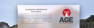 Ecuadorian Geothermal Association launches new website
