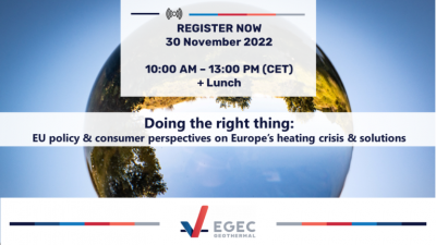 EU policy and consumer perspective on heating crisis, 30 November 2022, Brussels