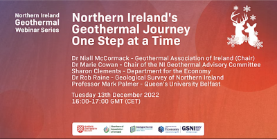 Webinar – Northern Ireland’s Geothermal Journey, 13 December 2022
