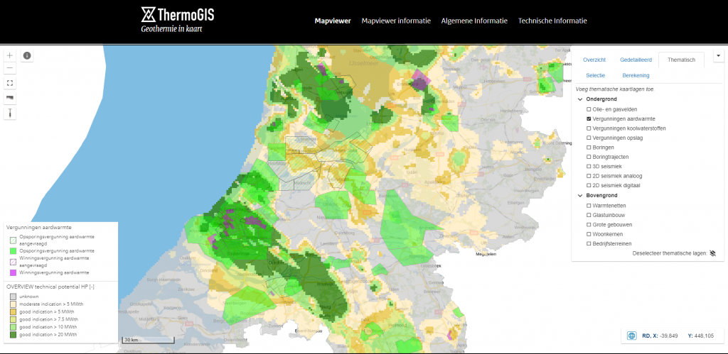 Update released for GIS tool on geothermal potential in Netherlands