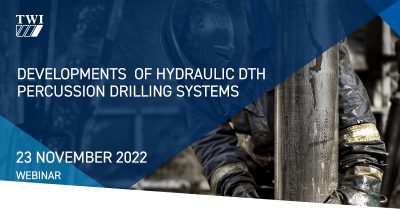 Webinar – Novel DTH hammer drilling technology, 23 November