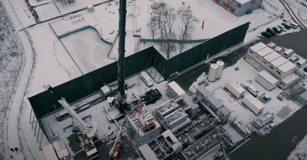 Die Bohrungen für ein Geothermieprojekt in Potsdam, Deutschland, haben begonnen